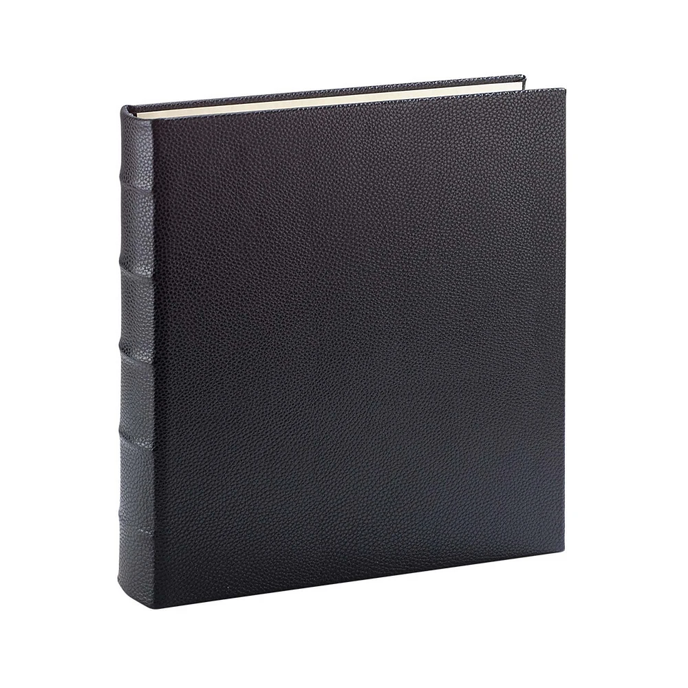 Ring Clear Pocket Album, Pebble Grain Leather, Saddle, Medium
