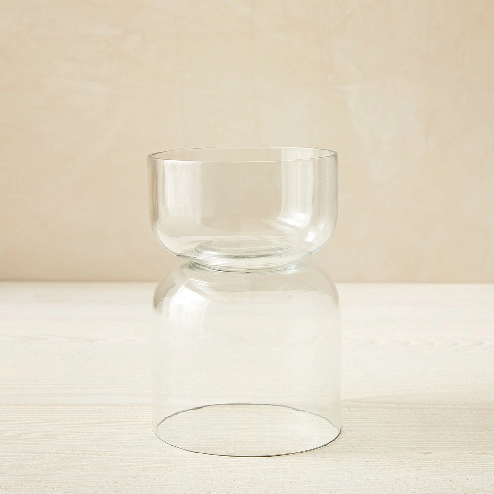 Foundations Glass Votive And Tealight Holders, Holder, Clear, Glass, 4 Inch Height