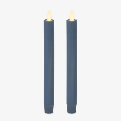 Wax Dipped Unscented Moving Flame Taper - Spring Lake Set of 2