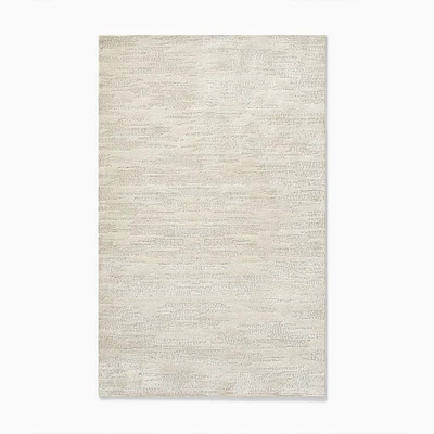 Striated Glimmer Tufted Rug, Alabaster, 5'x8'