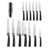 Schmidt Brothers Cutlery Carbon 6 Knife Block Set, 15-Piece
