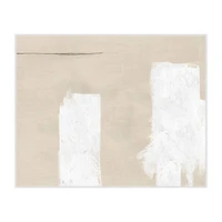 Into the Quiet 2, 40x32, White, Raw Canvas