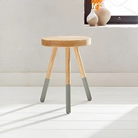 Dining Stool, Black, Ash