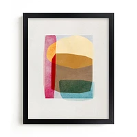 Sheer Shapes by Weronika Sumak, White Wood Frame, Full Bleed, 8x10