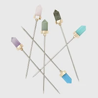 Bright Gem Cocktail Picks, Set of 6