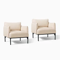 Penn Chair, Poly, Performance Modern Chenille, Slate