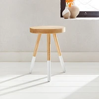 Dining Stool, Black, Ash