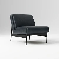 Lacon Chair, Saddle Leather, Nut, Textured Antique Bronze