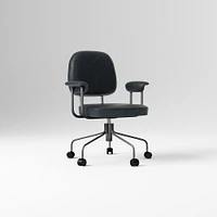 Cash Collection Dark Bronze Office Chair Old Saddle Leather