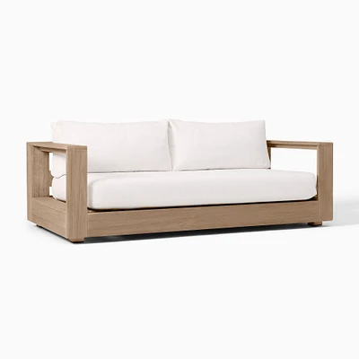 Telluride Outdoor 83 Sofa, Reef, Crosshatch Weave, Slate
