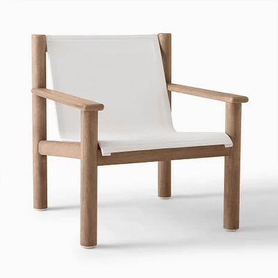 Cusco Outdoor Sling Lounge Chair, Reef, Textilene White