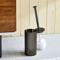 Caspian Bath Toilet Brush Holder, Antique Brass