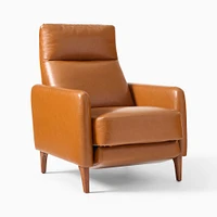 Auburn Recliner, Poly, Saddle Leather, Nut, Cool Walnut
