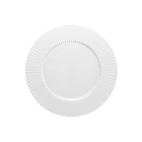 Archie Glass Charger, Clear, Set of 4