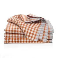 Gingham Napkins, Natural and Dijon, Set of 4