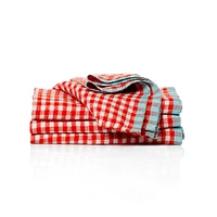 Gingham Napkins, Natural and Dijon, Set of 4