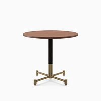 Restaurant Table Top: 30"Round Dark Walnut:Walnut:V3 Lrg Branch Base