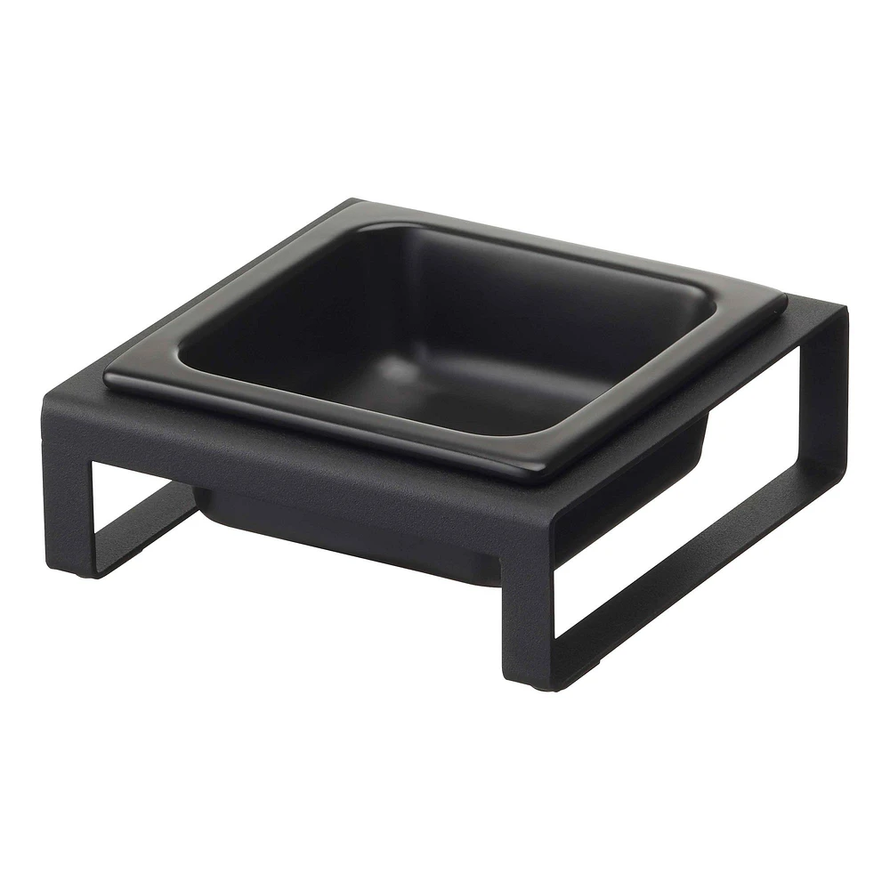 Yamazaki Single Pet Food Bowl, White, Short