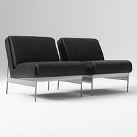 Lacon Chair, Saddle Leather, Nut, Textured Antique Bronze