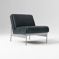 Lacon Chair, Saddle Leather, Nut, Textured Antique Bronze
