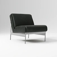 Lacon Chair, Saddle Leather, Nut, Textured Antique Bronze