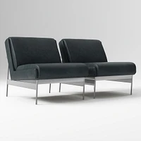 Lacon Chair, Saddle Leather, Nut, Textured Antique Bronze