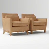 Harvey Chair, Poly, Saddle Leather, Nut, Black
