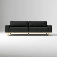 Dewitt 76" Sofa, Vegan Leather, Saddle, Blonde