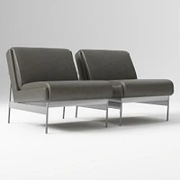 Lacon Chair, Saddle Leather, Nut, Textured Antique Bronze