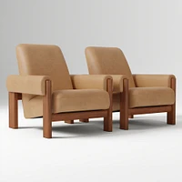 Nils Chair, Saddle Leather, Nut, Cool Walnut