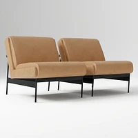 Lacon Chair, Saddle Leather, Nut, Textured Antique Bronze