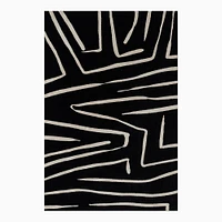 Open Box: Noho Aztec Performance Rug, 9.3'x12.6', Black
