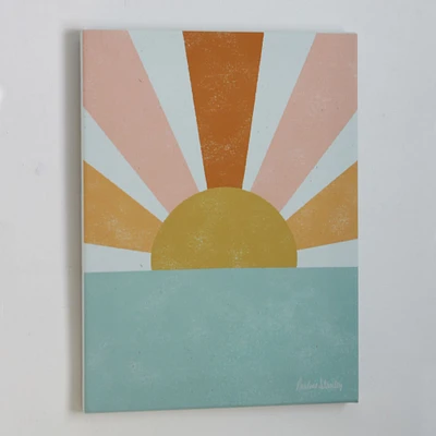 Sunbean Ocean Wood Framed Wall Art, 11"x14"