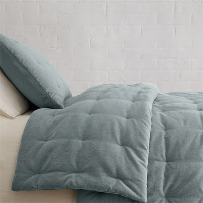 Cotton Velvet Full/Queen Quilt, Natural