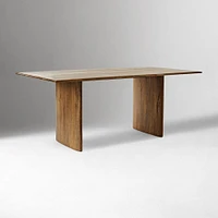 Anton Solid Wood 72" Dining Table, Burnt Wax