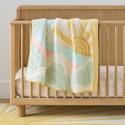 Sunny Sky Toddler Quilt : Toddler Quilt : Honey