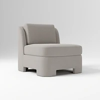 Beaumont Chair, Performance Yarn Dyed Linen Weave Alabaster