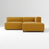 Remi Ottoman, Memory Foam, Yarn Dyed Linen Weave, Alabaster, Concealed Support