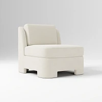 Beaumont Chair, Performance Yarn Dyed Linen Weave Alabaster