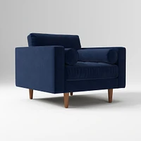 Dennes Chair DWN MT Twill Camel Walnut