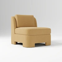 Beaumont Chair, Performance Yarn Dyed Linen Weave Alabaster