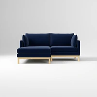 Hargrove Sectional Set 12 RA Chair LA Chaise Down Yarn Dyed Linen Weave Graphite Dune
