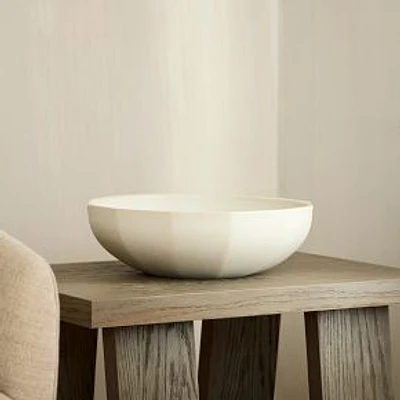 Veda Ceramic Collection White 16 In D Ceramic Centerpiece Bowl