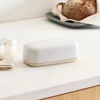 Aaron Probyn Kaloh Kitchen, Butter Dish, White, Each