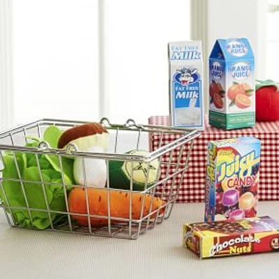 Mini Grocery Basket Set, Vegetable, WE Kids