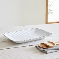 Pearl White Rectangular Platter Pearl White