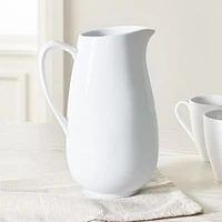 Organic Shaped Pitcher, White