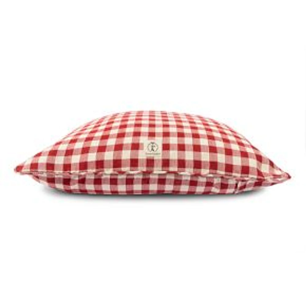 Buffalo Check Envelope Bed, Polyester Cover, Red, Small