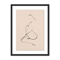 Series No 2 Nude Sketch by Roseanne Kenny, Wall Art, 18" X 24"