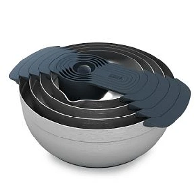 Joseph and Joseph Nest 9-Piece Bowl Set, Stainless Steel